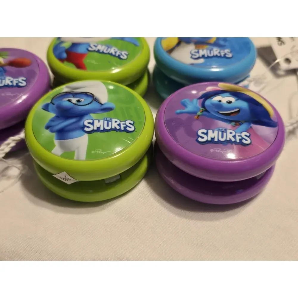 5x Rare New Smurfs Light Up Yo Yo Yoyo Yoyos Smurfette Smurfstorm Brainy papa